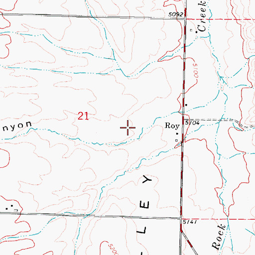 Topographic Map of Trail Canyon, ID