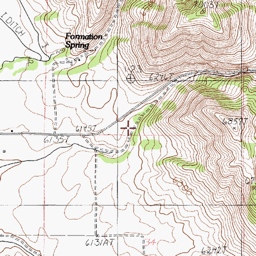 Topographic Map of Trail Canyon, ID