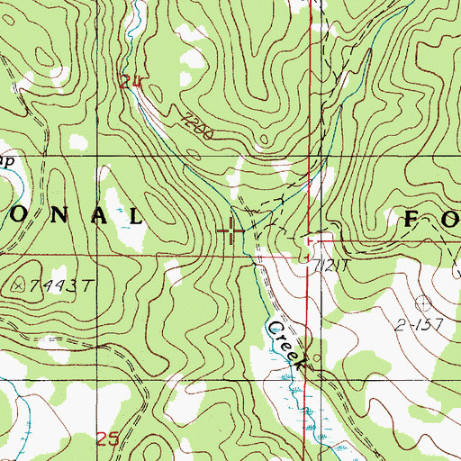 Topographic Map of Trail Creek, ID