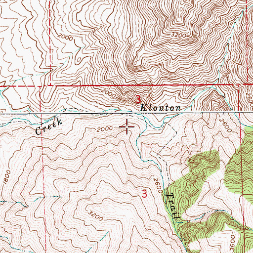 Topographic Map of Trail Creek, ID