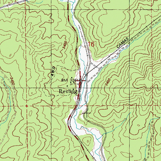 Topographic Map of Trail Creek, ID