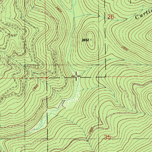 Topographic Map of Trail Creek, ID