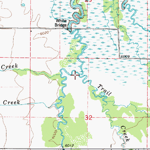 Topographic Map of Trail Creek, ID