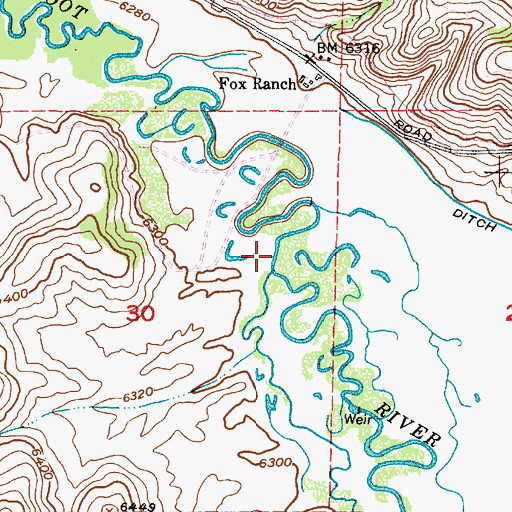 Topographic Map of Trail Creek, ID