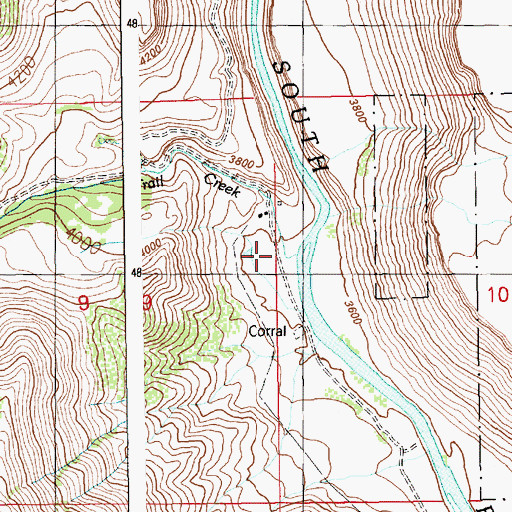 Topographic Map of Trail Creek, ID