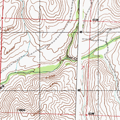 Topographic Map of Trail Creek, ID