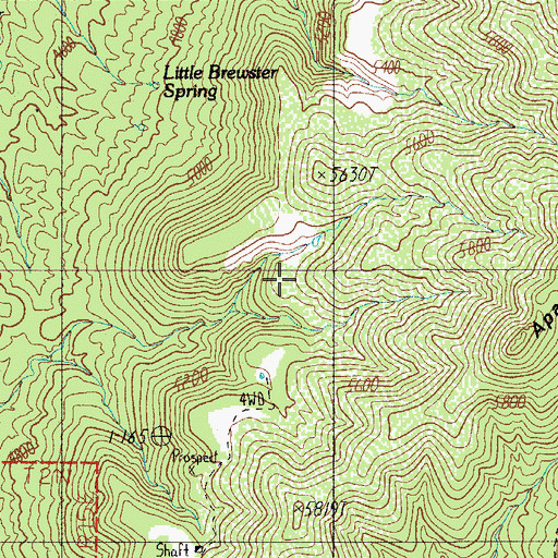 Topographic Map of Apache Tank Number Two, AZ