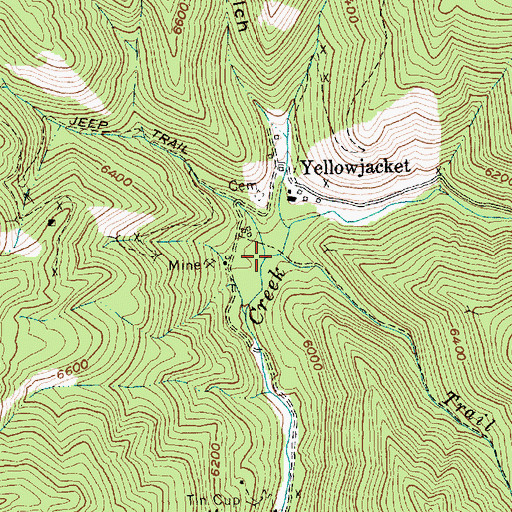 Topographic Map of Trail Creek, ID