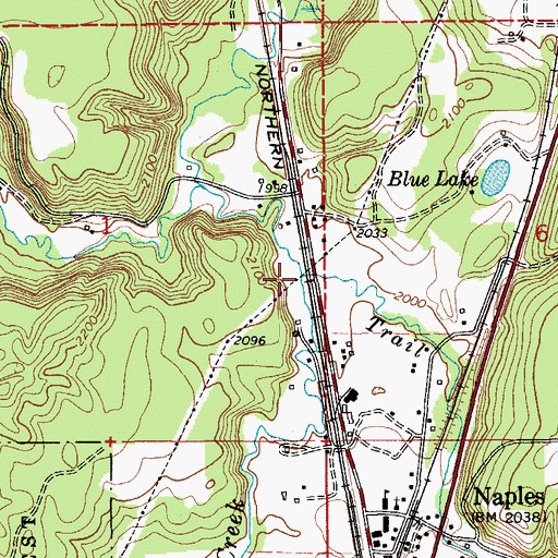 Topographic Map of Trail Creek, ID