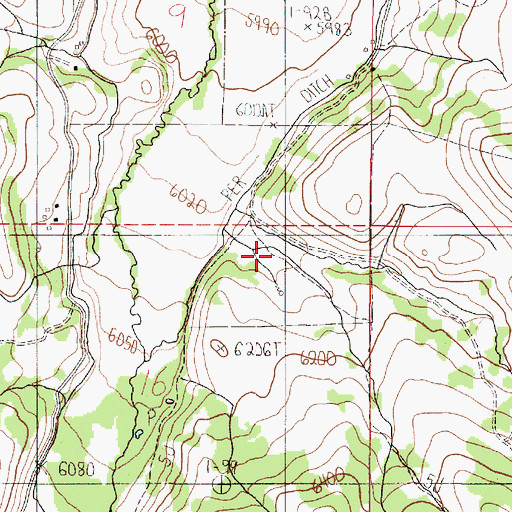 Topographic Map of Trail Hollow, ID