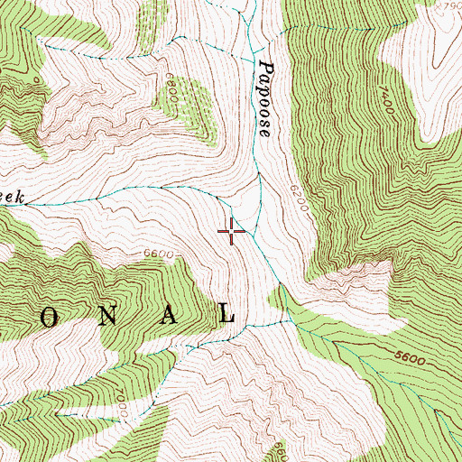 Topographic Map of Trapper Creek, ID