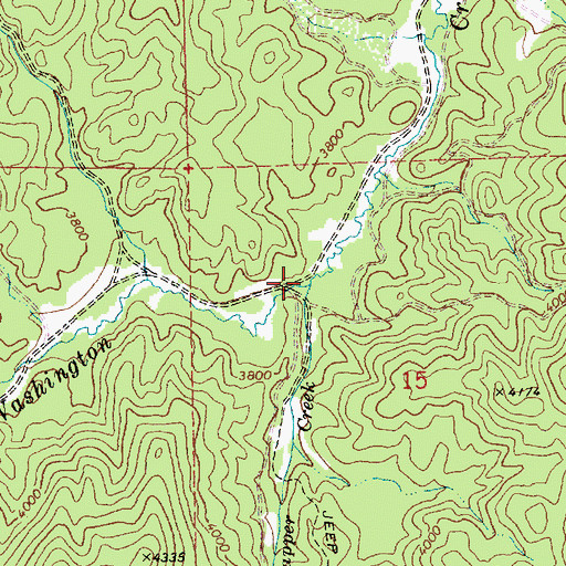 Topographic Map of Trapper Creek, ID