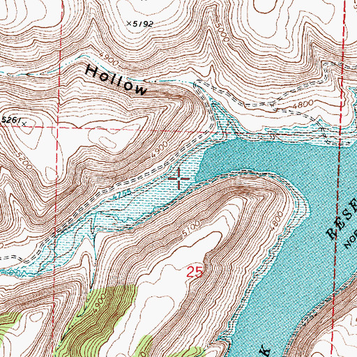 Topographic Map of Trapper Creek, ID