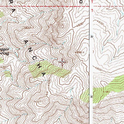 Topographic Map of Ash Spring, AZ