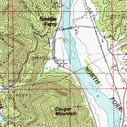 Topographic Map of Tripod Creek, ID