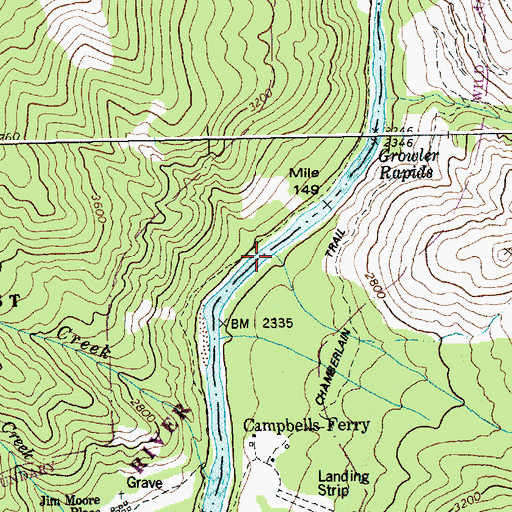 Topographic Map of Trout Creek, ID