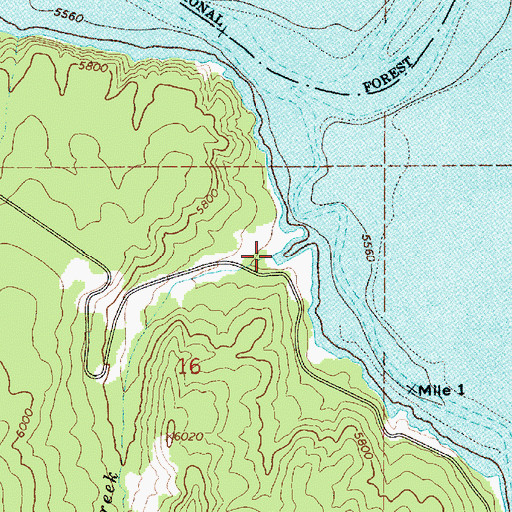 Topographic Map of Trout Creek, ID