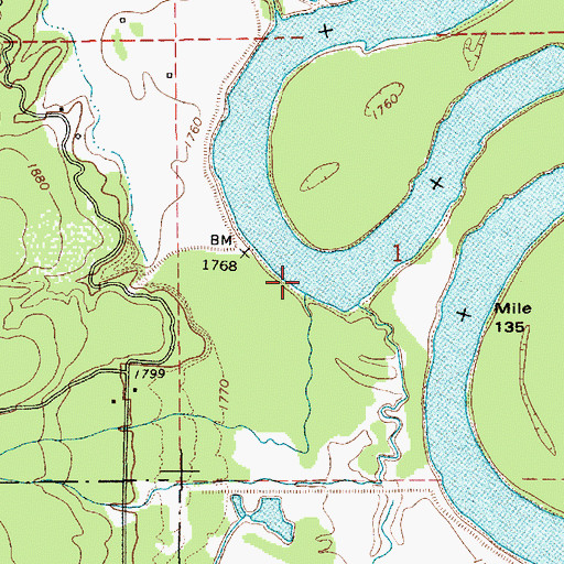 Topographic Map of Trout Creek, ID