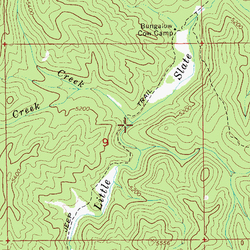Topographic Map of Turnbull Creek, ID