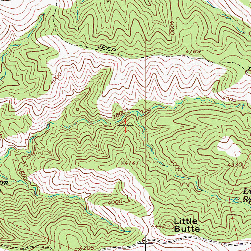 Topographic Map of Barrel Spring, AZ