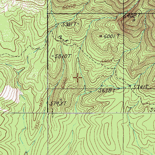 Topographic Map of Bear Spring, AZ
