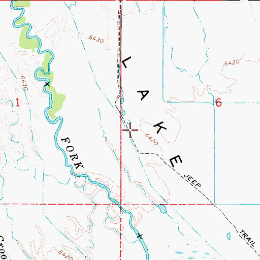 Topographic Map of Twin Creek, ID