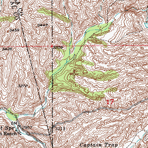 Topographic Map of Bee Tree Spring, AZ