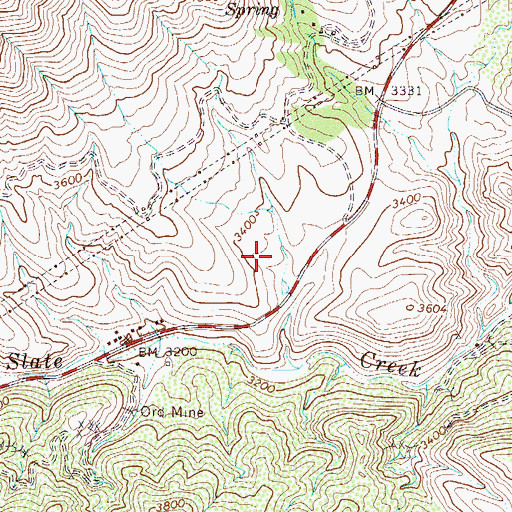 Topographic Map of Beeline Tank, AZ