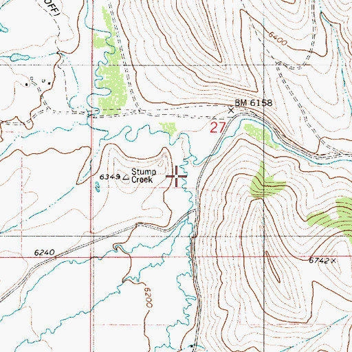 Topographic Map of Tygee Creek, ID