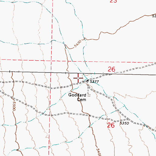 Topographic Map of Tyler Canyon, ID