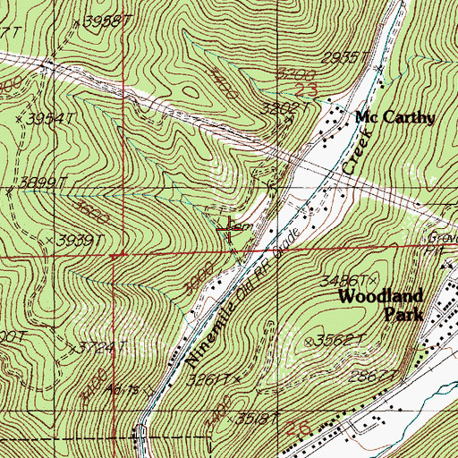Topographic Map of Nine Mile Cemetery, ID