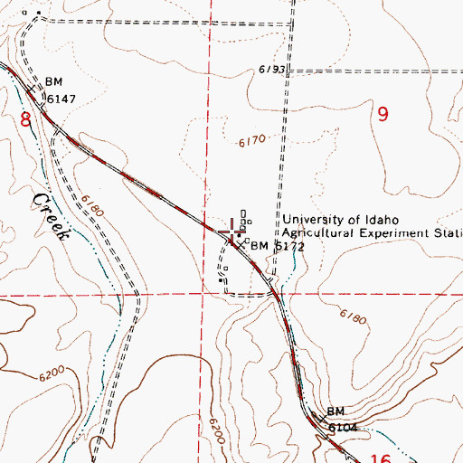 Topographic Map of Univ of Idaho Agr Experiment Station, ID