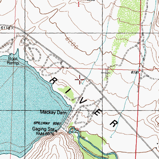 Topographic Map of Upper Cedar Creek, ID