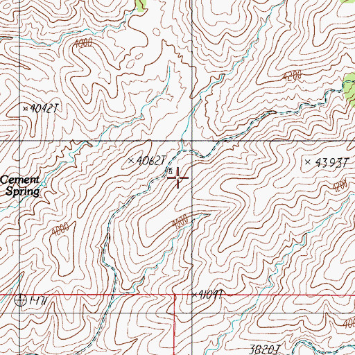 Topographic Map of Bixby Well, AZ
