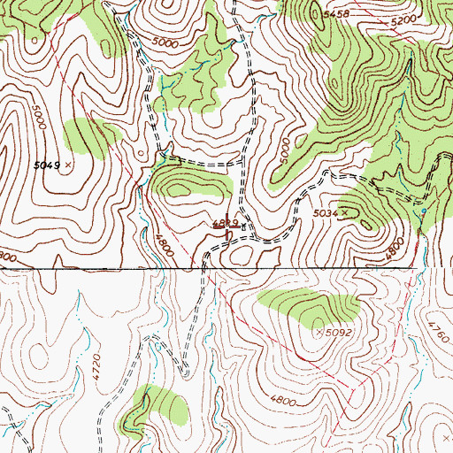 Topographic Map of Bixby Well Number Two, AZ