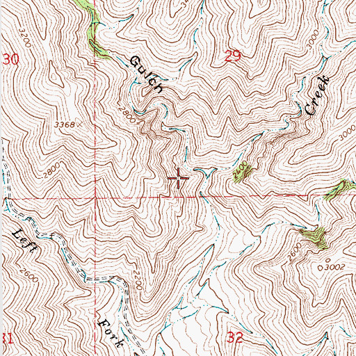 Topographic Map of Vance Gulch, ID