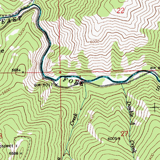 Topographic Map of Vibika Creek, ID