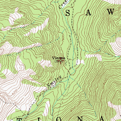 Topographic Map of Vienna, ID