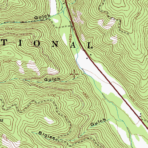 Topographic Map of Vineyard Gulch, ID