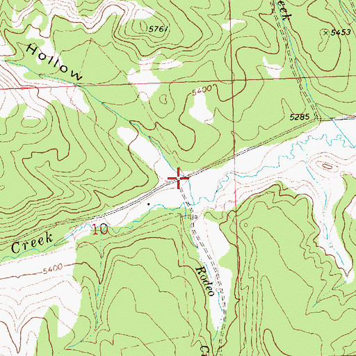 Topographic Map of Violets Hollow, ID