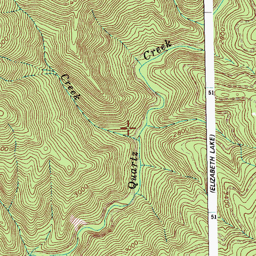 Topographic Map of Wall Creek, ID