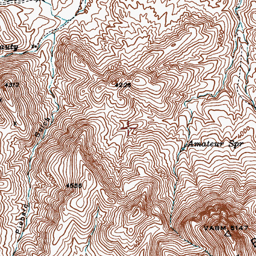 Topographic Map of Bohme Spring, AZ