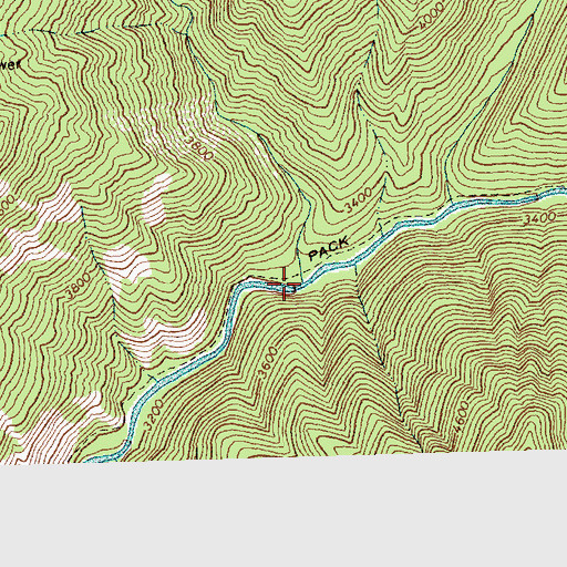 Topographic Map of Wapiti Creek, ID