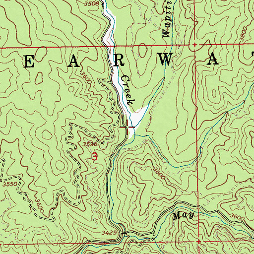 Topographic Map of Wapiti Creek, ID