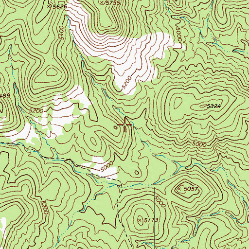 Topographic Map of Bootleg Spring, AZ