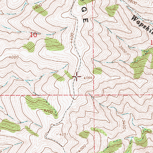 Topographic Map of Wapshilla Ridge, ID