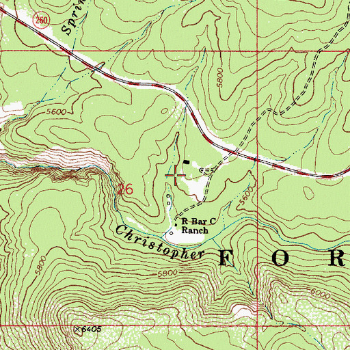 Topographic Map of Boy Scout Camp, AZ