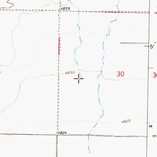 Topographic Map of Warm Springs Creek, ID