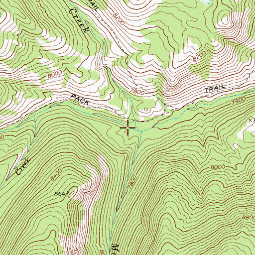 Topographic Map of Washington Creek, ID
