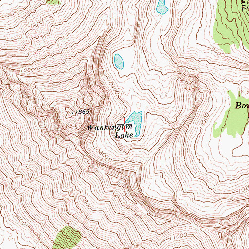 Topographic Map of Washington Lake, ID